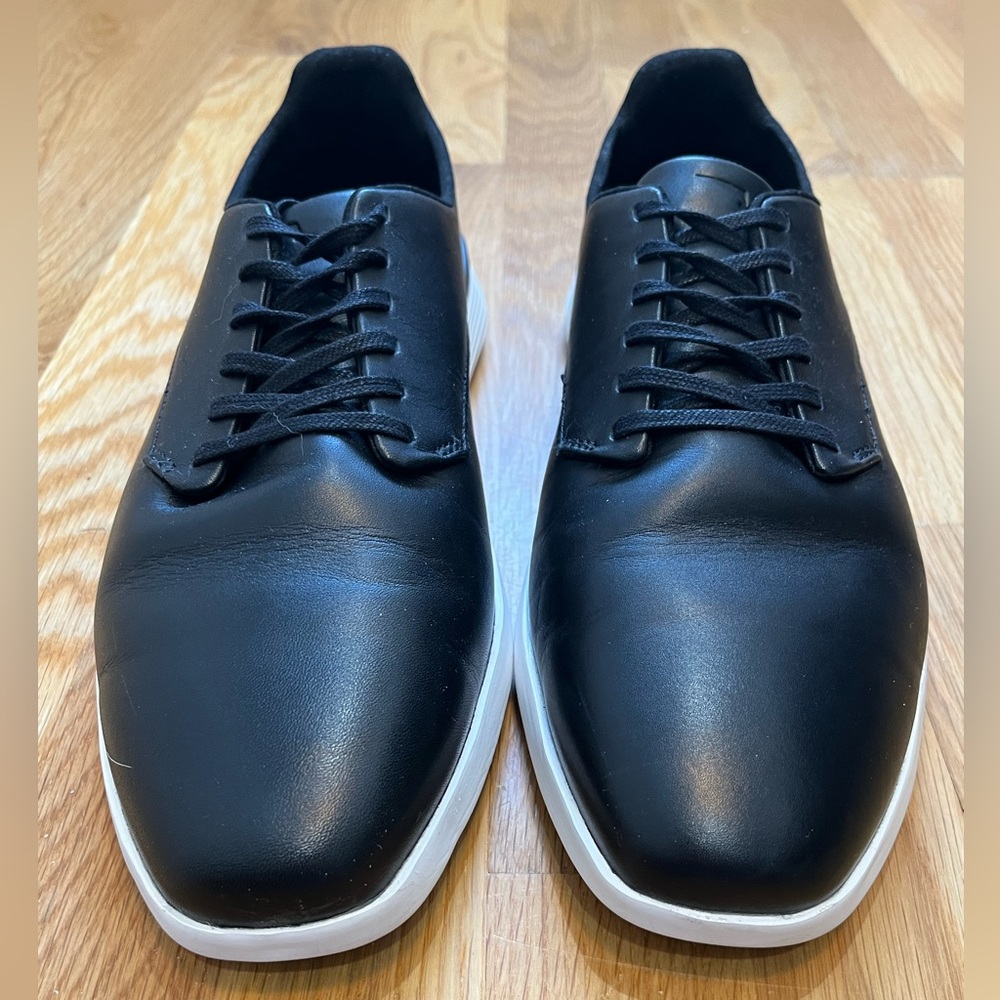 Wolf & Shepherd black/white sole Crossover Derby men’s dress shoes